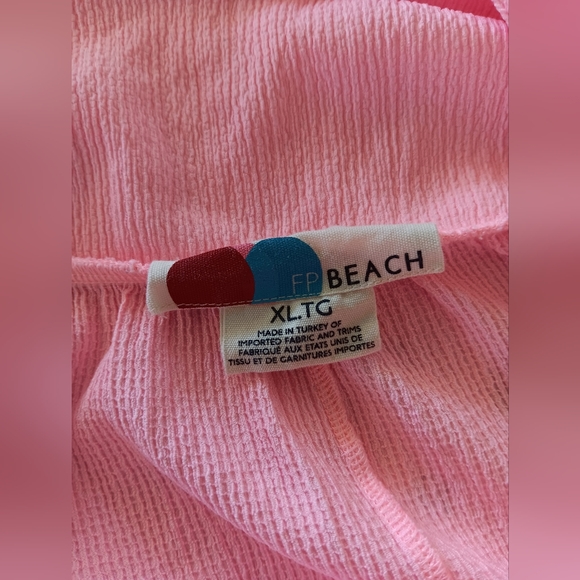 NWOT Free People Beach Peach Boho Tiered Sleeveless Maxi Sundress, Size XL - Picture 4 of 4